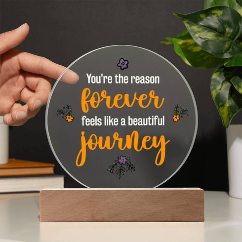 A beautiful jouney- LED Circle Plaque